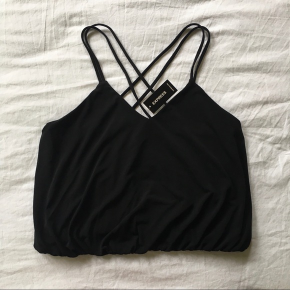 NWT Bubble Hem Crop Tank - Picture 1 of 4